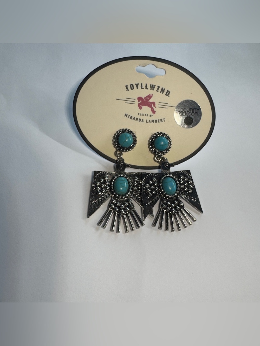 Idyllwind Blue Turquoise Boho Statement Dangle Earrings